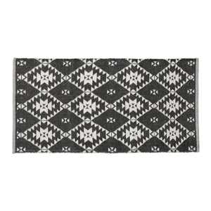 Čierno-biely koberec La Forma Apikia, 70 x 150 cm