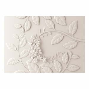 Veľkoformátová tapeta Bimago Cream Paper Flowers, 400 x 280 cm