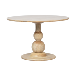 Okrúhly jedálenský stôl z mangového dreva BePureHome Blanco, ⌀ 120 cm