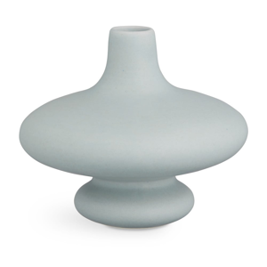 Modro-sivá keramická váza Kähler Design Kontur, výška 14 cm