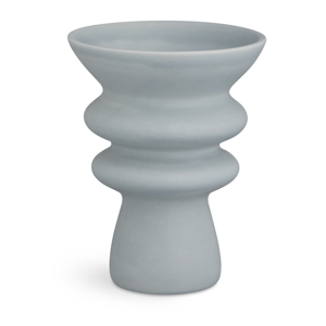 Modro-sivá keramická váza Kähler Design Kontur, výška 20 cm