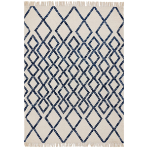 Béžovo-modrý koberec Asiatic Carpets Hackney Diamond, 120 x 170 cm