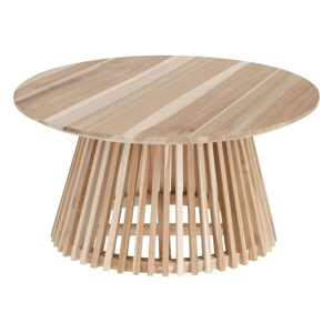 Konferenčý stolík z teakového dreva La Forma Irune, ⌀ 80 cm