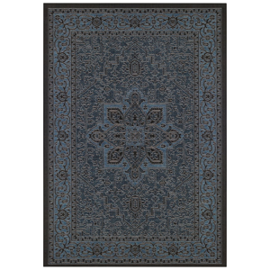 Čierno-sivý vonkajší koberec NORTHRUGS Anjara, 200 x 290 cm