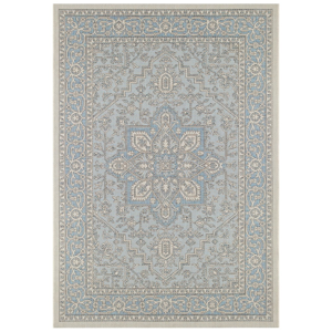 Modro-béžový vonkajší koberec NORTHRUGS Anjara, 140 x 200 cm