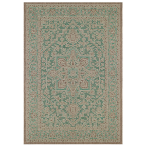 Zeleno-béžový vonkajší koberec NORTHRUGS Anjara, 160 x 230 cm