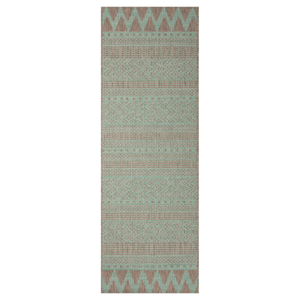 Zeleno-béžový vonkajší koberec Bougari Sidon, 70 x 200 cm