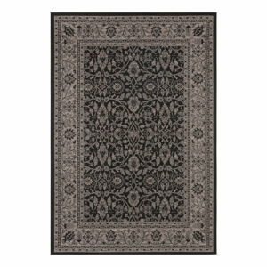 Čierno-béžový vonkajší koberec Bougari Konya, 140 x 200 cm