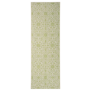 Zeleno-béžový vonkajší koberec NORTHRUGS Nebo, 70 x 200 cm