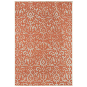 Oranžovo-béžový vonkajší koberec NORTHRUGS Hatta, 140 x 200 cm