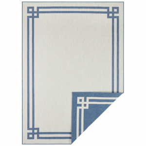 Modro-krémový vonkajší koberec NORTHRUGS Manito, 120 x 170 cm
