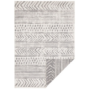 Sivo-krémový vonkajší koberec Bougari Biri, 80 x 150 cm