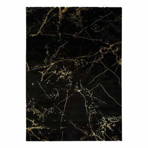 Čierny koberec Universal Gold Marble, 160 x 230 cm