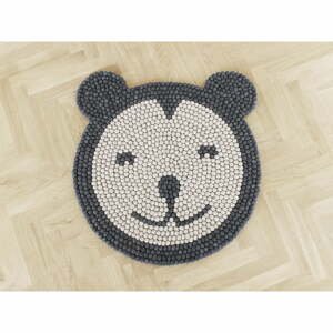 Detský guľôčkový vlnený koberec Wooldot Ball rugs Bear, ⌀ 90 cm