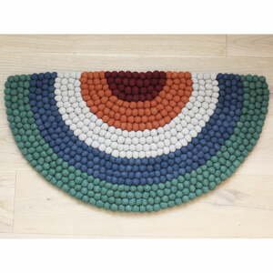 Detský guľôčkový vlnený koberec Wooldot Ball rugs Rainbow Green
