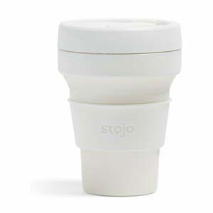 Biely skladací hrnček Stojo Pocket Cup Quartz, 355 ml