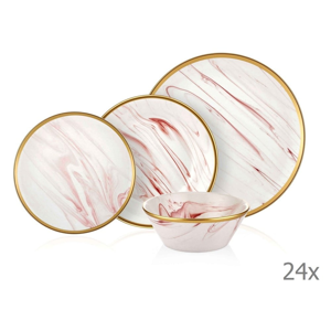 24-dielny set porcelánového riadu Mia Lucid Rose