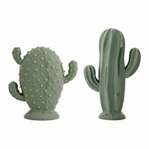 Sada 2 zelených dekoratívnych sošiek Bloomingville Cactus