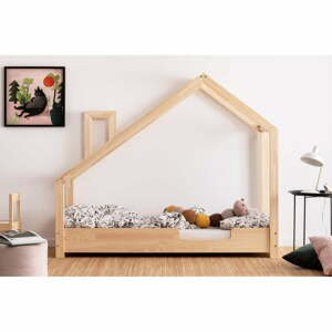 Domčeková posteľ z borovicového dreva Adeko Luna Carl, 70 x 140 cm