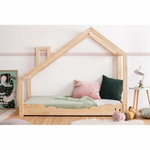 Domčeková posteľ z borovicového dreva Adeko Luna Drom, 70 x 160 cm