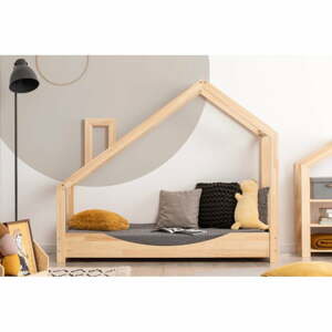 Domčeková posteľ z borovicového dreva Adeko Luna Elma, 70 x 140 cm