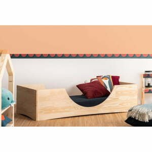 Detská posteľ z borovicového dreva Adeko Pepe Bork, 80 x 160 cm