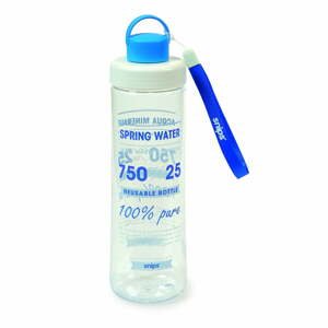 Bielo-modrá fľaša na vodu Snips, 0,75 l