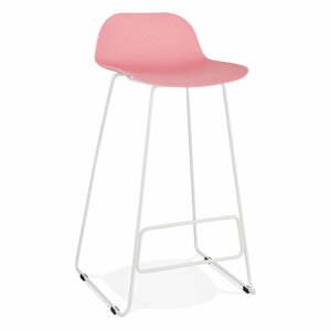 Ružová barová stolička Kokoon Slade, výška sedu 76 cm