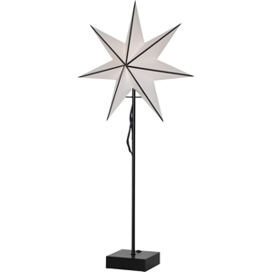 Bielo-čierna svetelná dekorácia Best Season Astro, výška 74 cm
