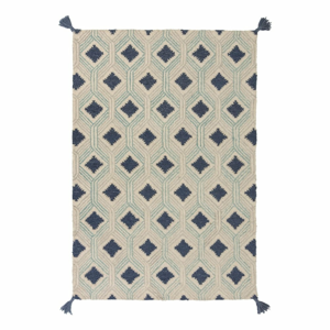 Béžovo-modrý vlnený koberec Flair Rugs Marco, 160 x 230 cm