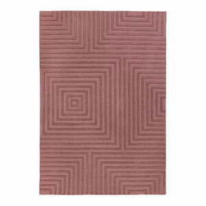 Fialový vlnený koberec Flair Rugs Estela, 160 x 230 cm