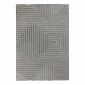 Sivý vlnený koberec Flair Rugs Estela, 160 x 230 cm