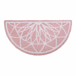 Ružová polkruhová rohožka z kokosového vlákna PT LIVING Fairytale coir