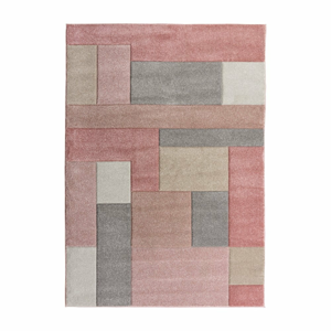 Ružovo-sivý koberec Flair Rugs Cosmos, 200 x 290 cm