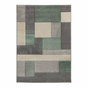 Zeleno-sivý koberec Flair Rugs Cosmos, 80 x 150 cm