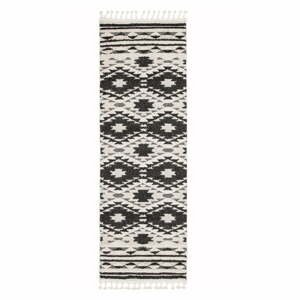 Čierno-biely koberec Asiatic Carpets Taza, 80 x 240 cm