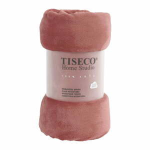 Ružová mikroplyšová deka Tiseco Home Studio, 220 x 240 cm