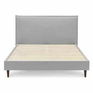 Sivá dvojlôžková posteľ Bobochic Paris Sary Dark, 160 x 200 cm