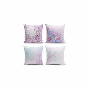 Súprava 4 dekoratívnych obliečok na vankúše Minimalist Cushion Covers Soft Pinky, 45 x 45 cm