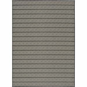 Tmavosivý vonkajší koberec Universal Tokio Stripe, 160 x 230 cm
