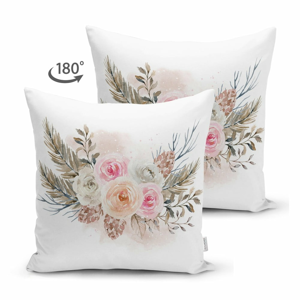 Obliečka na vankúš s květinovým vzorem Minimalist Cushion Covers, 45 x 45 cm