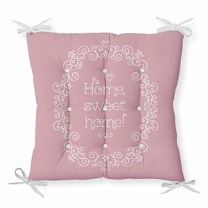 Sedák na stoličku Minimalist Cushion Covers Pink Sweet Home, 40 x 40 cm