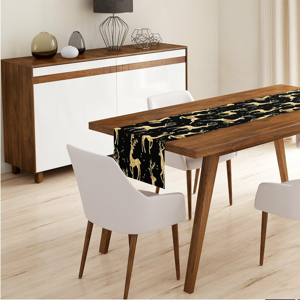 Behúň na stôl Minimalist Cushion Covers Deer Gold, 140 x 45 cm