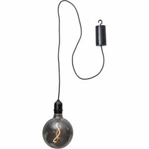Čierna vonkajšia svetelná LED dekorácia Best Season Glassball, dĺžka 1 m