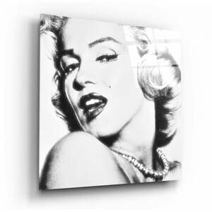 Sklenený obraz Insigne Marilyn Monroe, 40 x 40 cm
