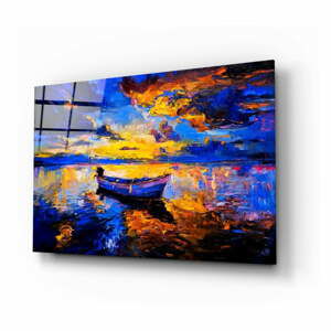 Sklenený obraz Insigne Navy Blue Sunset, 72 x 46 cm