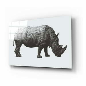 Sklenený obraz Insigne Rhino Rhino, 72 x 46 cm