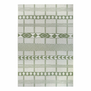 Zeleno-béžový vonkajší koberec Ragami Madrid, 120 x 170 cm
