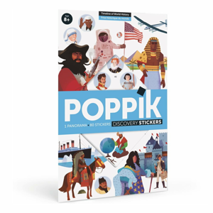 Vzdelávací samolepkový plagát Poppik Časová os histórie