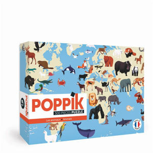 Samolepkové puzzle Poppik Zvierat, 500 dielov
